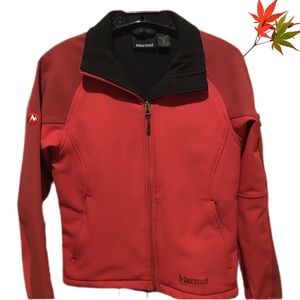 EUC MARMOT Red Soft Shell Jacket
